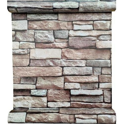 IMPOL TRADE T34 Samolepící fólie ukládané kameny 45 cm x 10 m