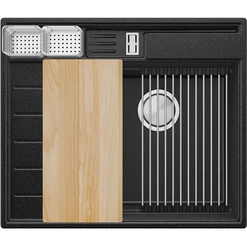 Твоят Стил Графитна гранитна кухненска мивка Сидни 620-45 Pocket Ergo Multilevel
