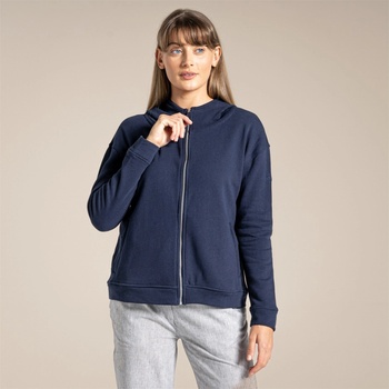 Craghoppers Поларено горнище с цип Craghoppers Women's Eden Hooded Full Zip Fleece - Blue Navy