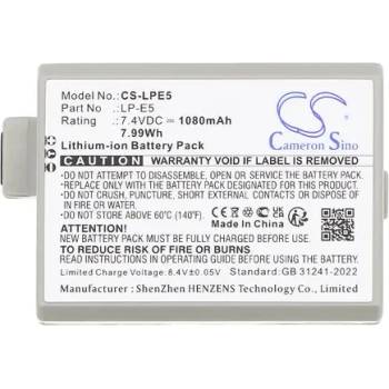Image 1 of Cameron sino Батерия за камера CANON LPE5 LiIon 7.2V 1080mAh Cameron Sino (CS-LPE5)