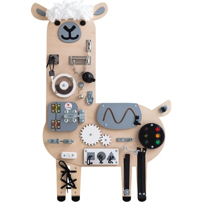 Foxy Family Activity board sivá Lama