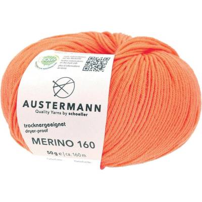 Pletací příze Austermann Merino 160 EXP Barva: 257 ORANGE