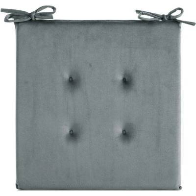 Takoy Sametový podsedák GAJA s ozdobným prošíváním a praktickými šňůrkami-HF-463975 | 40 x 40 x 3 cm