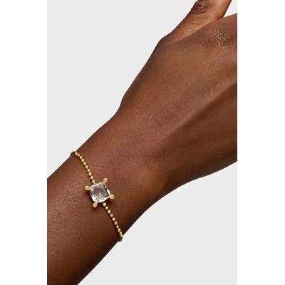 Tous Позлатена сребърна гривна Tous Color White (1004235400)