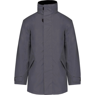 Kariban parka k677 / Мъжко зимно яке - тъмносиво xs (20k67767000)