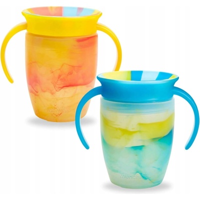 Munchkin Miracle 360° Tie Dye Cup Tropical žlutý a modrý 2 ks 207 ml