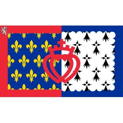 LIBEA, s.r.o. Pays de la Loire vlajka Rozměr: 40×60 cm, Uchycení: Návlek na žerď