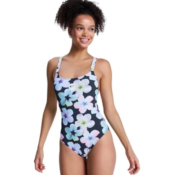 Roxy Бански костюм Roxy Active Basic PT swimsuit - Blue (Anthracite Im Fleur Real)