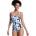 Roxy Бански костюм Roxy Active Basic PT swimsuit - Blue (Anthracite Im Fleur Real)