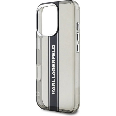 CG Mobile iPhone 16 Pro KARL LAGERFELD IML STRIPE LOGO Силиконов удароустойчив протектор за камера за iPhone 16 Pro BLACK KLHCP16LHCFCPSCK (KLHCP16LHCFCPSCK)