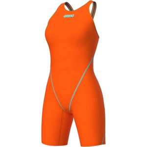 arena powerskin st next girls orange/teal 128cm