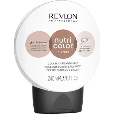 Revlon Nutri Color Filters Barevná maska na vlasy 821 Silver Beige 240 ml