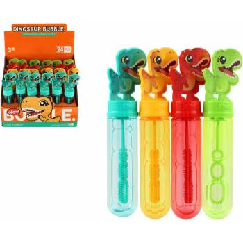 Teddies Bublifuk 40ml dinosaurus plast 14cm modrá