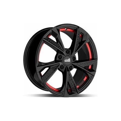 MAM RS6 8.5x20 5x114.3 ET35 black gloss red