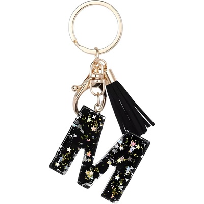 HARAHU Ключодържател Азбука - m / Черна kp37783 (37783)