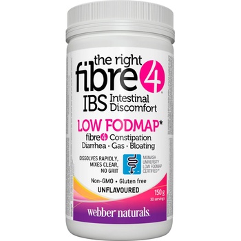 Webber Naturals The right Fibre 4 IBS Intestinal Discomfort, 150 g, Webber Naturals