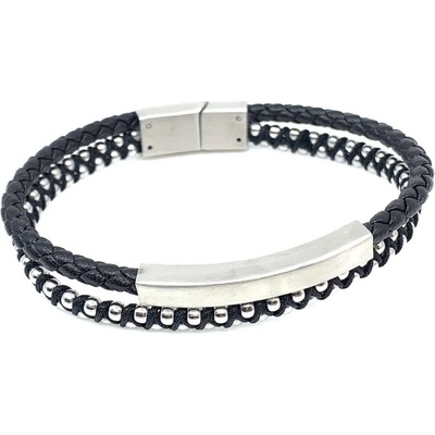 Jan Kos jewellery náramek z chirurgické oceli 12118067