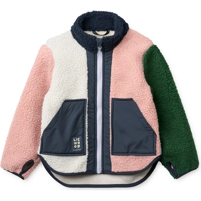 LIEWOOD Детско поларено яке LIEWOOD Kid's Noam Pile Jacket Fleece jacket - Rose Blush Multi Mix - размер 116 (EU) (703-6689-0917)
