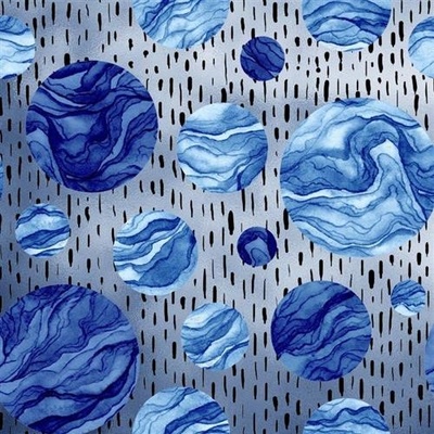 GEKKOFIX 14109 Samolepiace tapety DOTS modré Samolepiace tapety, rozmery 45 cm x 5 m