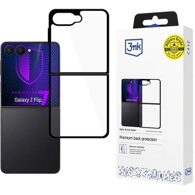 3mk Protection 3mk Satin Armor Case+ за Samsung Galaxy Z Flip 7 - прозрачно черен (5903108658683)