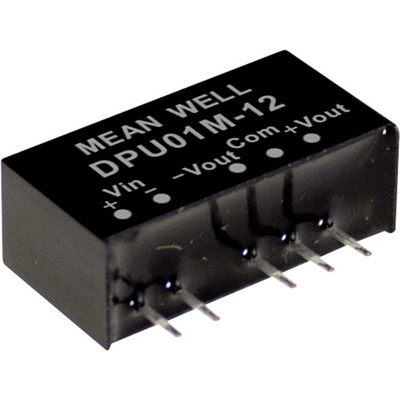 MEAN WELL DPU01M-05 DC / DC menič napätia, modul 100 mA 1 W Počet výstupov: 2 x