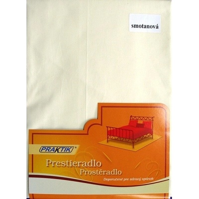 EVENIT klasické prestieradlo smotanové s gumou smotanová Bavlna 180x200
