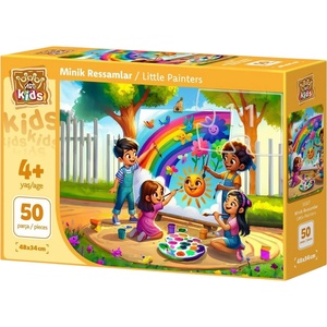Art Puzzle Детски пъзел Art Puzzle от 50 XXL части - Малки художници (35327) - baby
