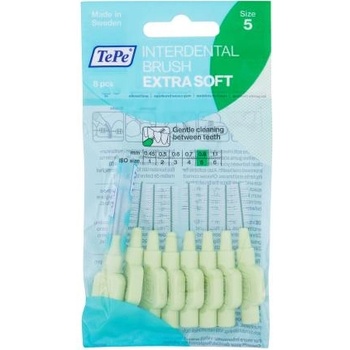 TePe Extra Soft 0, 8 mm много фини междузъбни четки с диаметър 0, 8 мм 8 бр