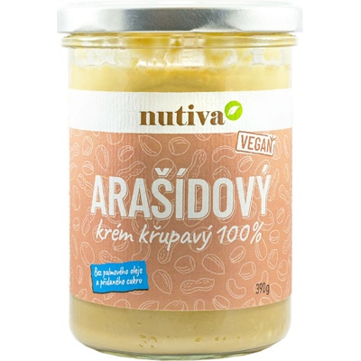 NUTIVA Arašidový krém chrumkavý 390 g