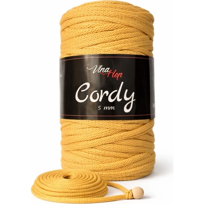 Cordy 5 mm hořčicová 8190