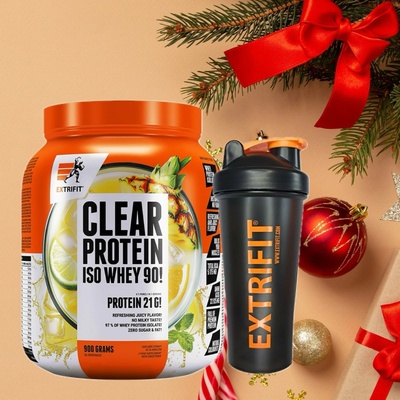 AKCE Extrifit Clear Protein Iso Whey 90! 900 g + ZDARMA Šejkr 600 ml – Zboží Mobilmania