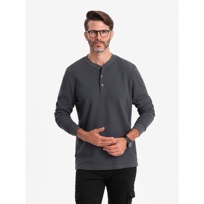 Ombre Clothing Мъжки дрехи Ombre от вафлена плетка V3 OM-LSCL-0120 Ombre Clothing | Siv | МЪЖЕ | S