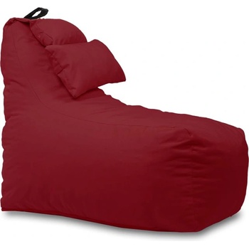 Pufrelax Пуф фотьойл и декортивна възглавница Mirraggio, за открито, Червен