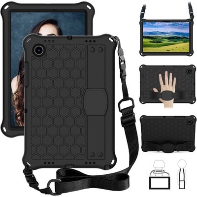 GIGAPACK Samsung Tab A8 10,5 LTE (2021) Defender silikónové puzdro na telefón, odolné proti nárazom, s ramenným popruhom, Čierne GP-121400