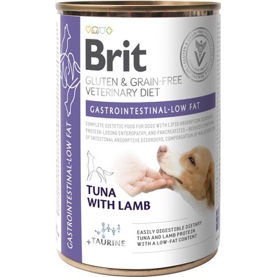 Brit veterinary BRIT GF Veterinary Diets Dog Gastrointestinal Low Fat 400g - мокра храна за кучета