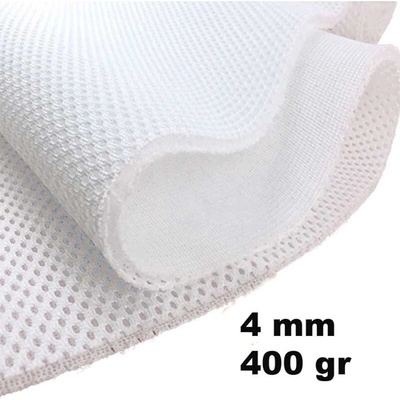 3D Síťovina pletená 400 gr/m2 Bílá 4mm