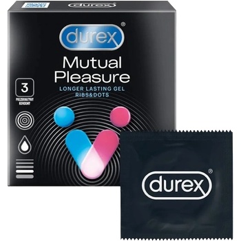 Durex Mutual Pleasure - презервативи с мидички (3 бр. )