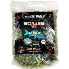 MAGIC WOLF Kŕmne boilies 5kg 20mm Mušle