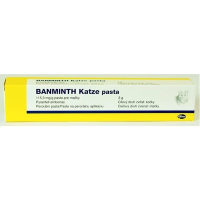 Banminth Katze pasta 115,3 mg / g 3 g