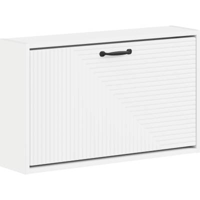 vidaXL Стенно шкафче за обувки HAARLEM 71 x 17 x 43 см Бяло (896845)