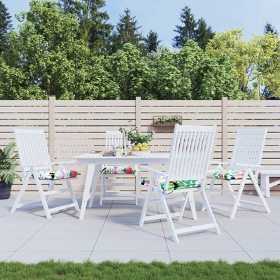 vidaXL Възглавници за столове 4 бр многоцветни 40x40x7 см плат (361493)