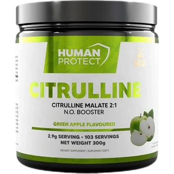 Human Protect Citrulline Malate Powder [300 грама] Зелена ябълка