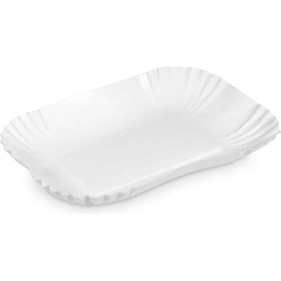 Wimex - Papírové misky nepromastitelné hranaté 13 x 17,5 x 3 cm (250 ks)