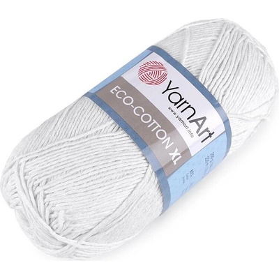 Pletací příze Eco - cotton XL 200 g Varianta: 1 (760) bílá, Balení: 1 ks 47156/108465/216686