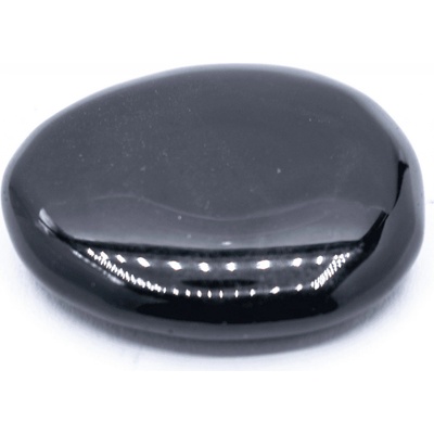 Milujeme Kameny Obsidián černý - tromlovaná placička