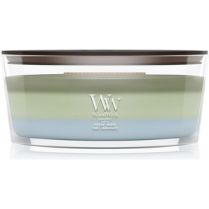 WoodWick Trilogy Verdant Woods ароматна свещ с дървен фитил 453.6 гр
