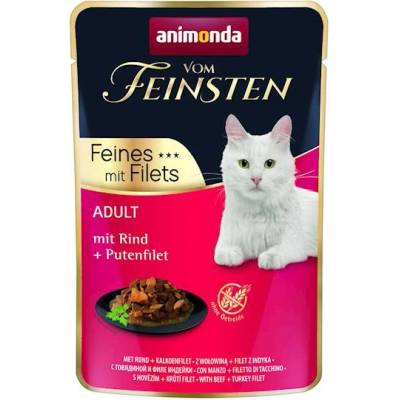 Animonda Cat Vom Feinsten Adult Beef + Turkey Fillet 85g пакетче