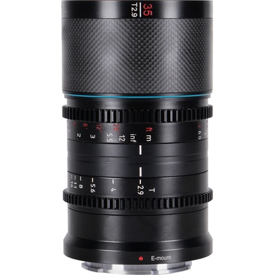 SIRUI 35 mm T2.9 Anamorphic Saturn 1,6x Carbon Fiber (Blue Flare) Sony E-mount