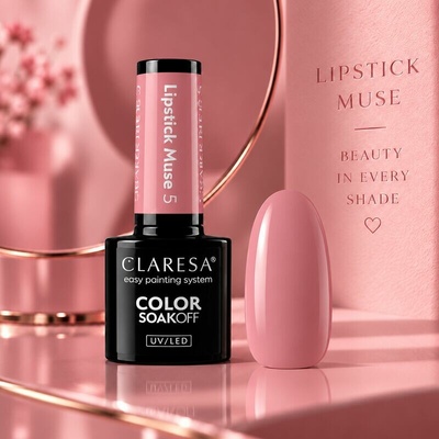 CLARESA Gelový lak Lipstick Muse 5 5 ml