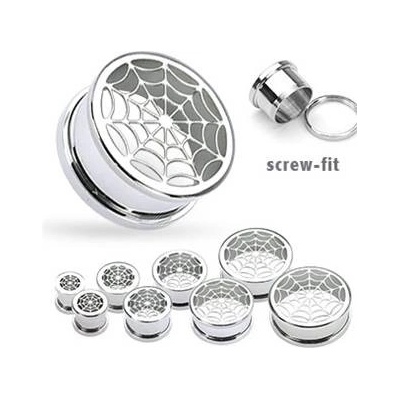 Šperky4U plug do ucha pavučina PL01081-14